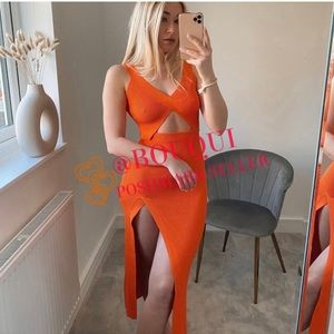 ZARA cut out knit dress